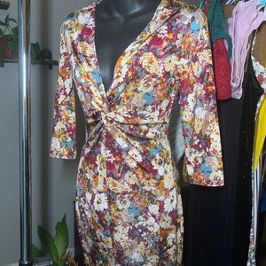 floral silk dress - Sm